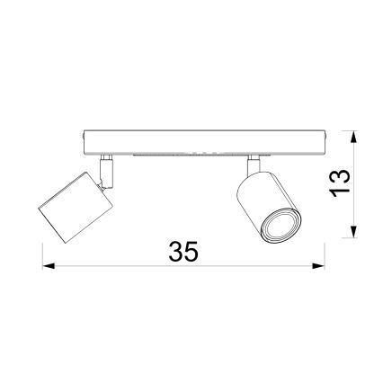 Детски спот FUN 3xGU10/8W/230V зелен/калинка
