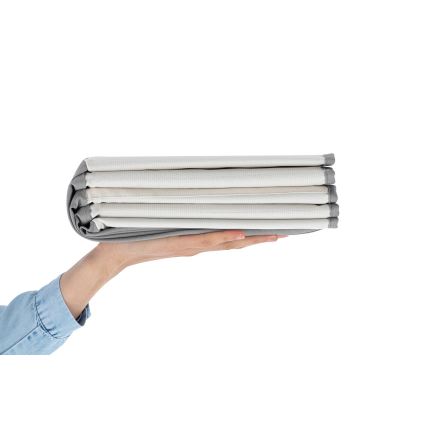 Детски сух басейн с топки, пр. 80 см, бял/сив