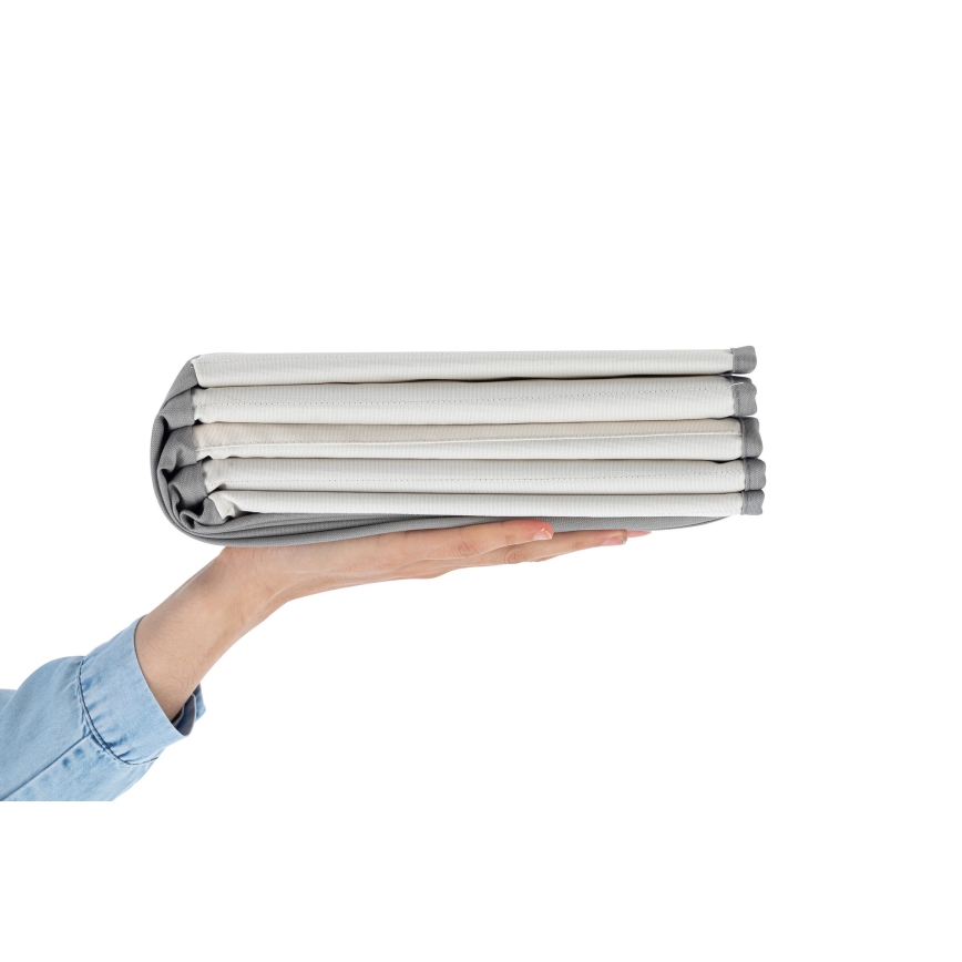 Детски сух басейн с топки, пр. 80 см, бял/сив