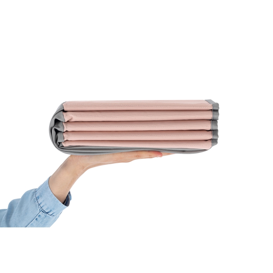 Детски сух басейн с топки, пр. 80 см, розов/сив