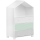 Детски шкаф MIRUM 126x80 см бял/сив/зелен