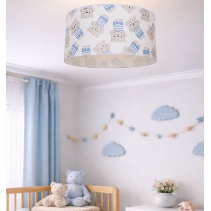 Детски таванен плафон KIDS ROOM 1xE27/60W/230V Ø 40 см мече