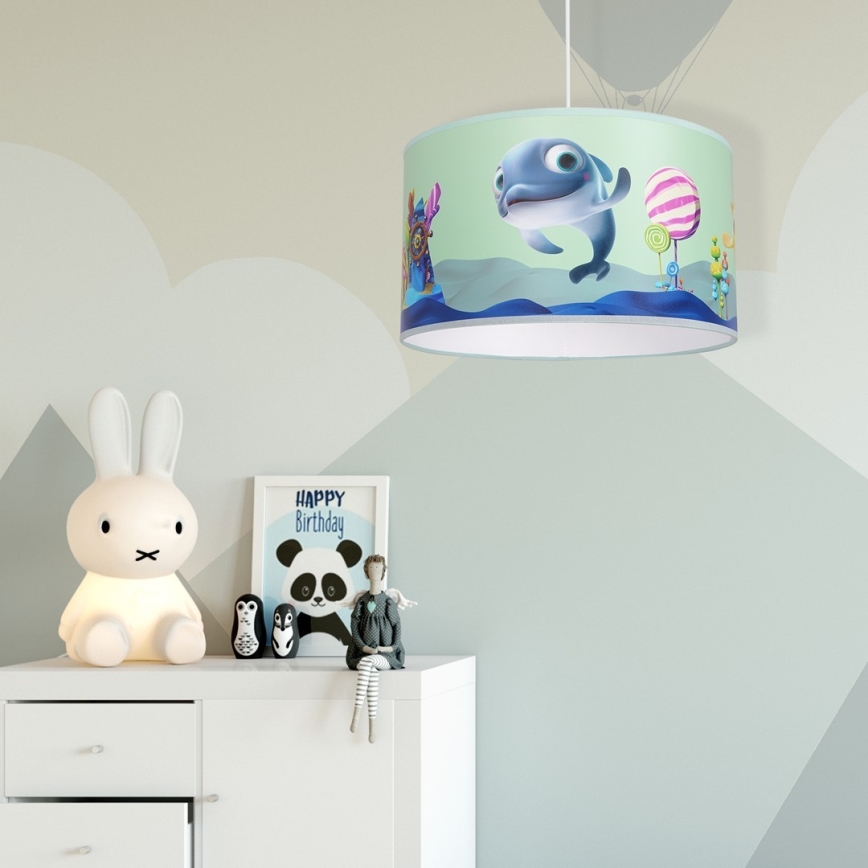 Детски висящ полилей DOLPHIN 1xE27/60W/230V