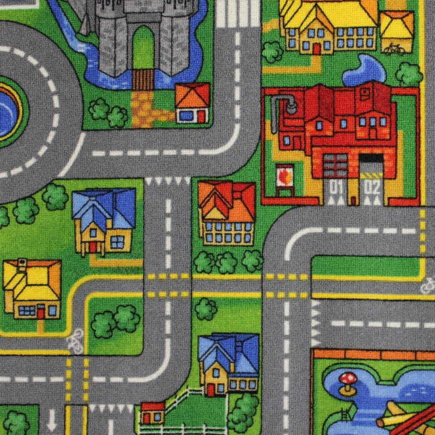 Детски килим PLAYTOWN 200x280 см пъстър/градски