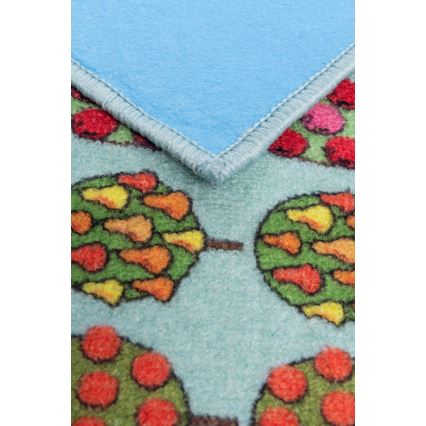 Детски килим STELLA STREETS 100x150 cm тюркоаз/град