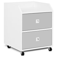 Детски контейнер за съхранение на вещи MIRUM 54,2x42,4 см бял/сив