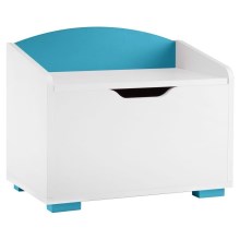 Детски контейнер за съхранение на вещи PABIS 50x60 см бял/син