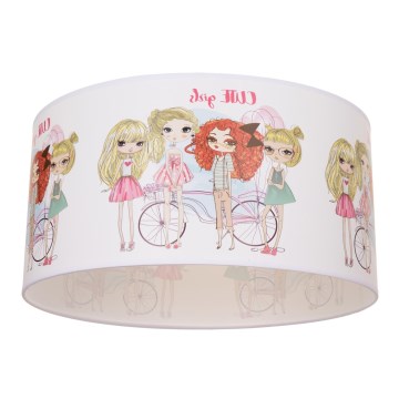 Детско таванно осветително тяло GIRLS VIBES 1xE27/60W/230V диаметър 40 см за момичета