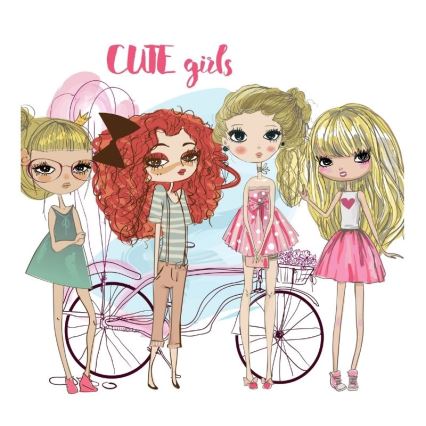 Детско таванно осветително тяло GIRLS VIBES 1xE27/60W/230V диаметър 40 см за момичета