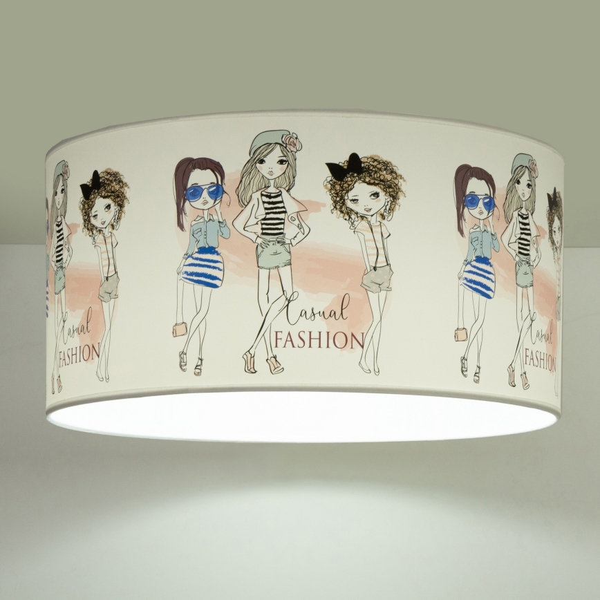 Детско таванно осветително тяло GIRLS VIBES 1xE27/60W/230V, Ø 40 см, за момичета