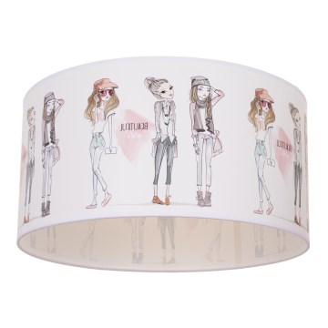 Детско таванно осветително тяло GIRLS VIBES 1xE27/60W/230V, Ø 40 см — за момичета
