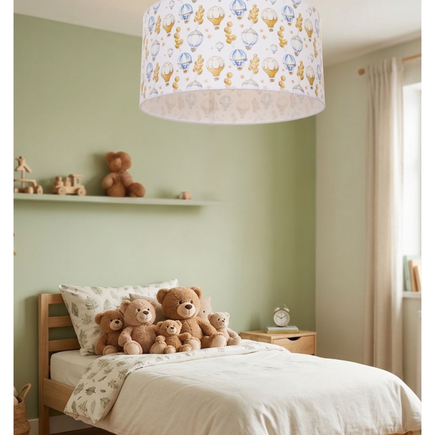 Dетско таванно осветително тяло KIDS ROOM 1xE27/60W/230V, диаметър 40 см, с мотив балони