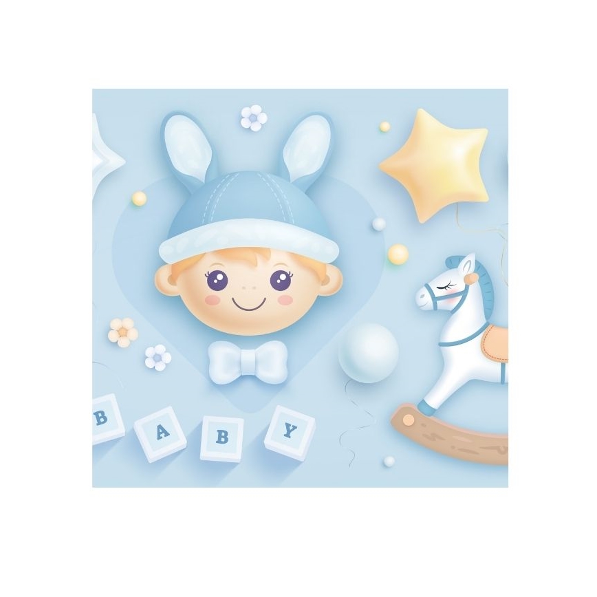 Детско таванно осветително тяло KIDS ROOM 1xE27/60W/230V, диаметър 40 см, космонавт