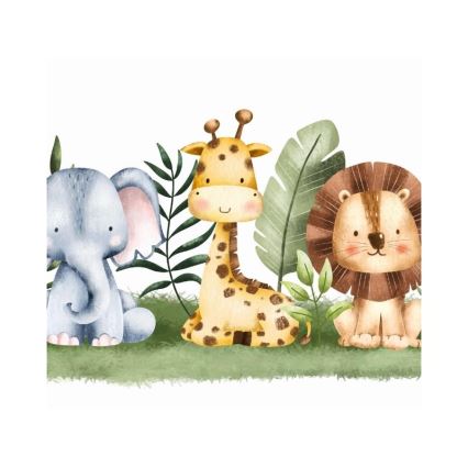 Детско таванно осветително тяло KIDS ROOM 1xE27/60W/230V, диаметър 40 см — джунгла