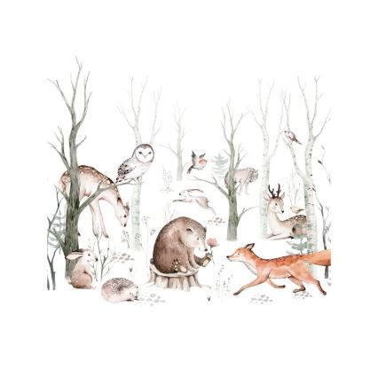 Dетско таванно осветително тяло KIDS ROOM 1xE27/60W/230V Ø 40 cm с животински мотиви