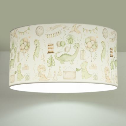 Детско таванно осветително тяло KIDS ROOM 1xE27/60W/230V Ø 40 см, с мотив динозавър