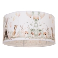 Детско таванно осветително тяло KIDS ROOM 1xE27/60W/230V Ø 40 см с животински мотив
