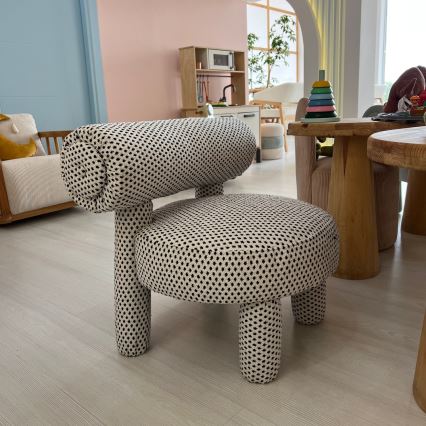 Детско кресло MAVI бежово/черно