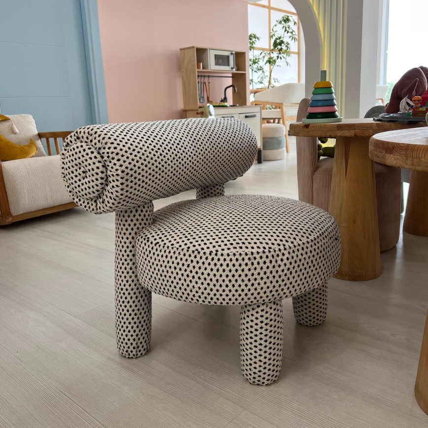 Детско кресло MAVI бежово/черно