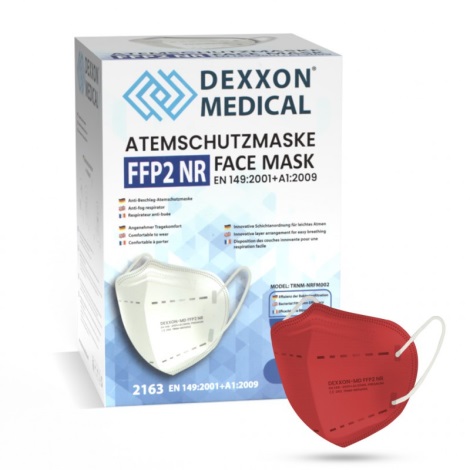 DEXXON MEDICAL Респиратор FFP2 NR червен 1бр.
