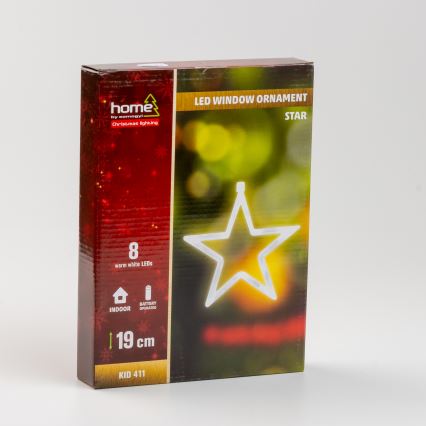 декорация за прозорец 8xLED/3xAA