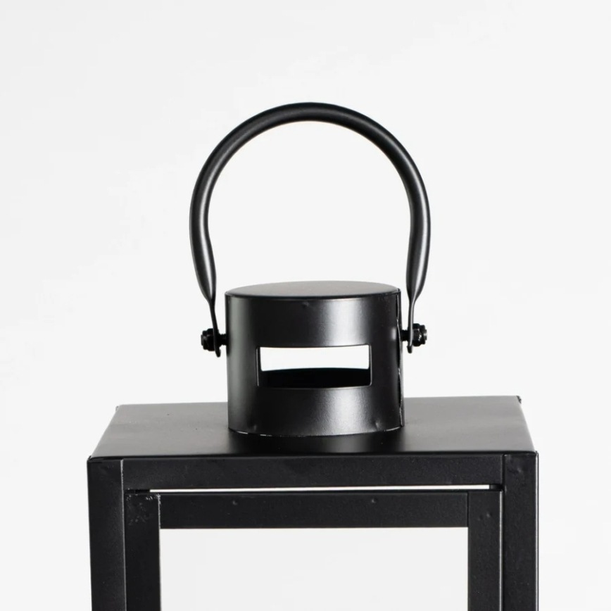 Декоративен фенер 38 см, черен