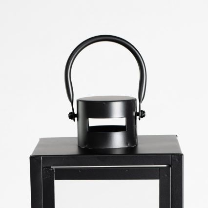 Декоративен фенер 49 см черен