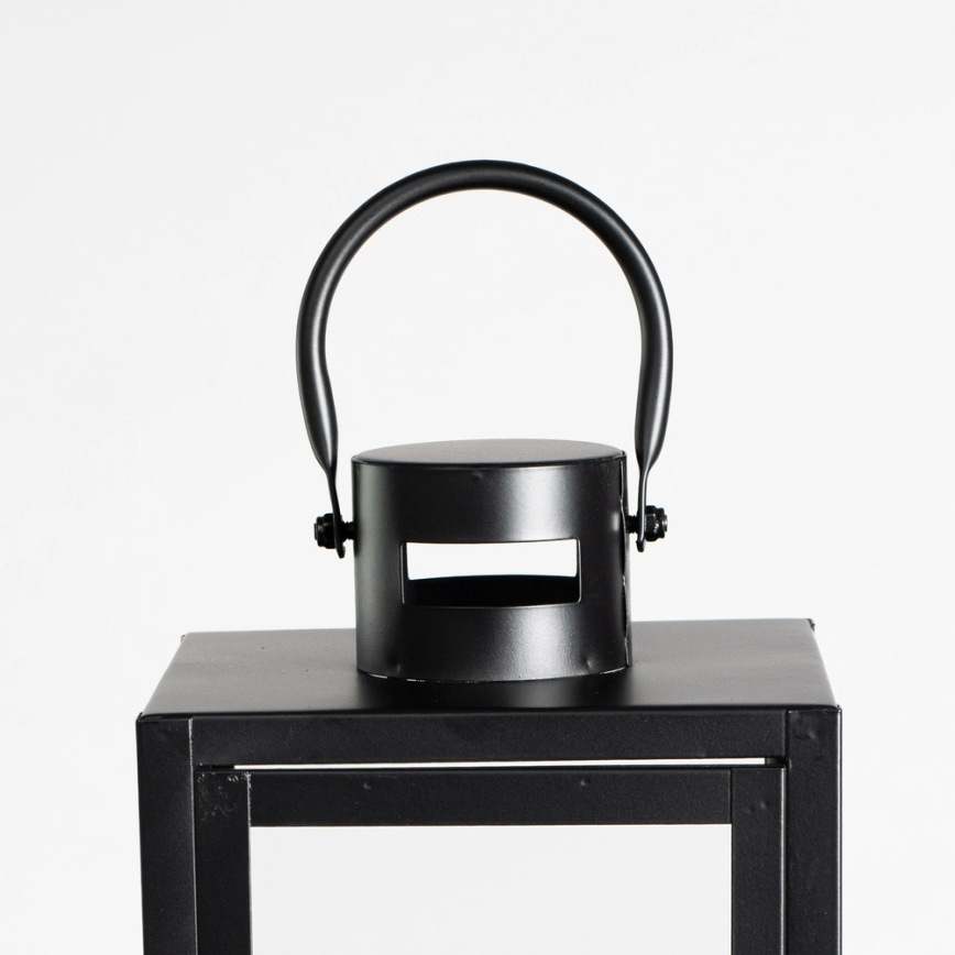 Декоративен фенер 49 см черен