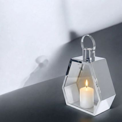 Декоративен фенер PALACE 43 см лъскав хром