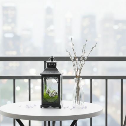 Декоративен фенер ROSEHILL 27,5 см черен