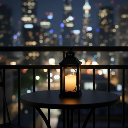 Декоративен фенер ROSEHILL 27,5 см черен