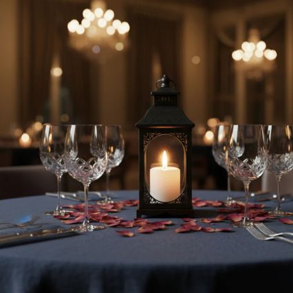 Декоративен фенер ROSEHILL 27,5 см черен