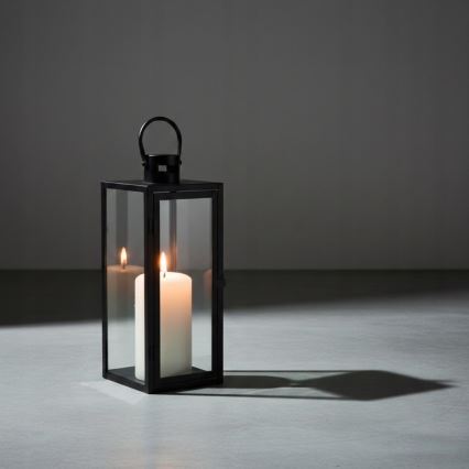 Декоративен фенер TOWER 29 см черен