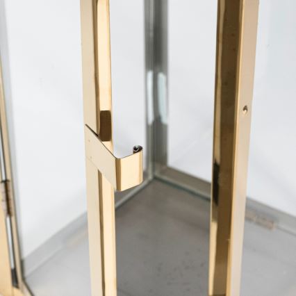 Декоративен фенер TOWER 29 см златист