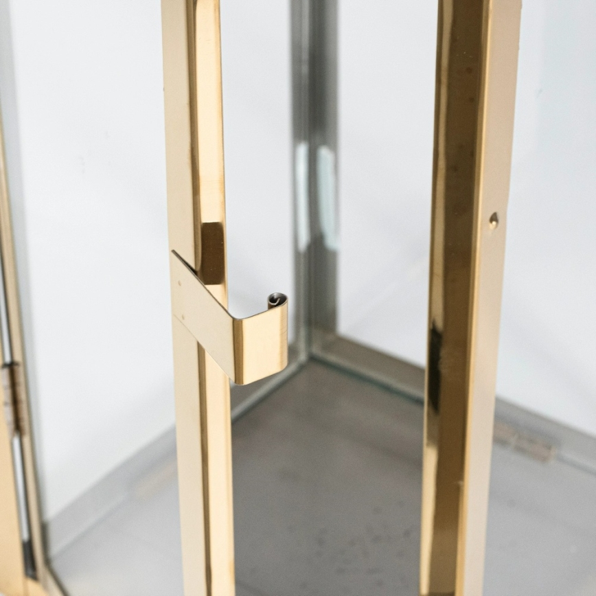 Декоративен фенер TOWER 38 см златист