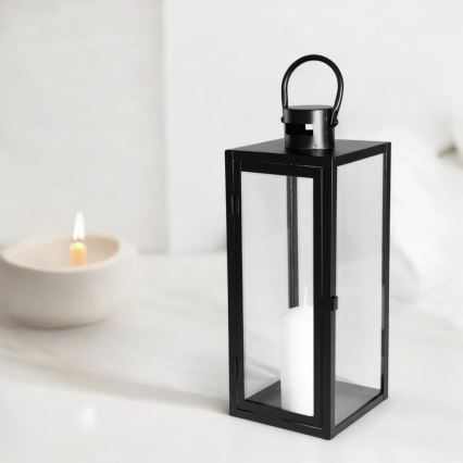 Декоративен фенер TOWER 63 cm черен