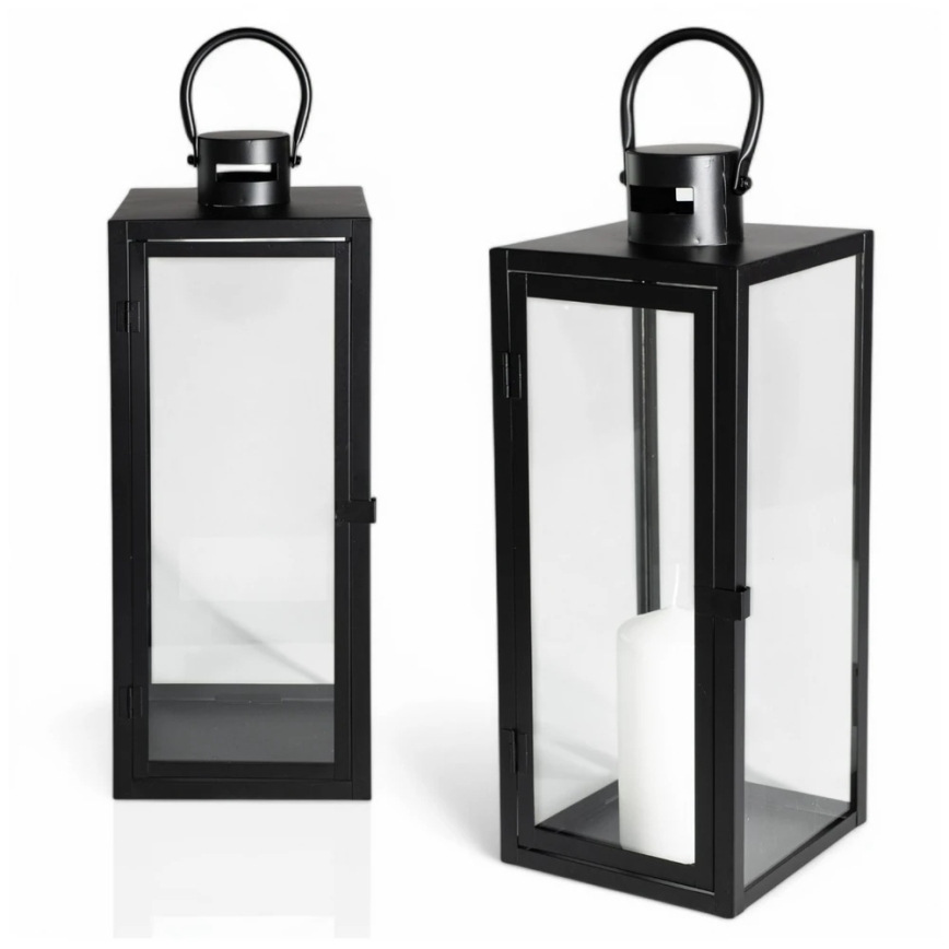 Декоративен фенер TOWER 63 cm черен