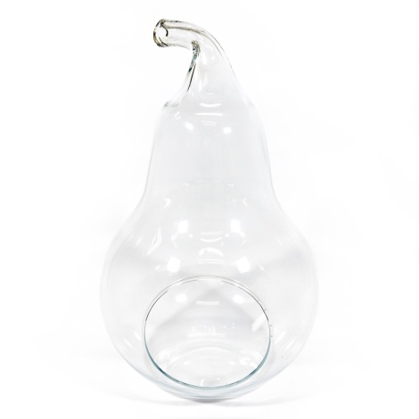Декоративна стъклена ваза Pear прозрачна