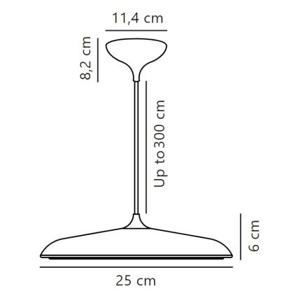 DFTP by Nordlux - LED Димируем пендел ARTIST LED/14W/230V Ø 25 см бежов