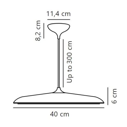 DFTP by Nordlux - LED Димируем пендел ARTIST LED/24W/230V Ø 40 см меден