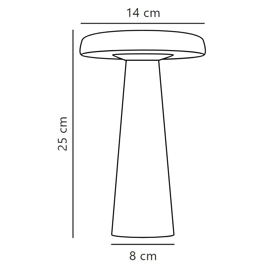 DFTP by Nordlux - LED Димируема екстериорна настолна лампа ARCELLO LED/2,8W/3,7V IP54