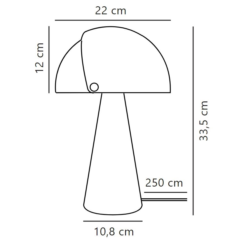 DFTP by Nordlux - Настолна лампа с регулируем абажур ALIGN 1xE27/25W/230V черен