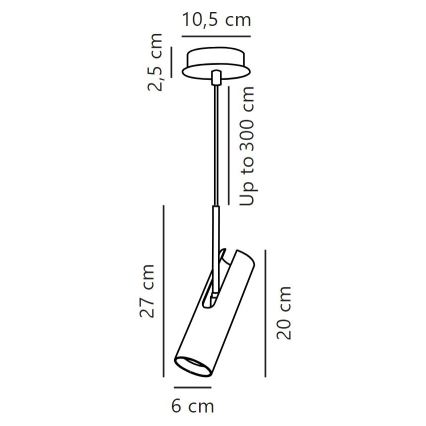 DFTP by Nordlux - Пендел MIB 1xGU10/8W/230V бял
