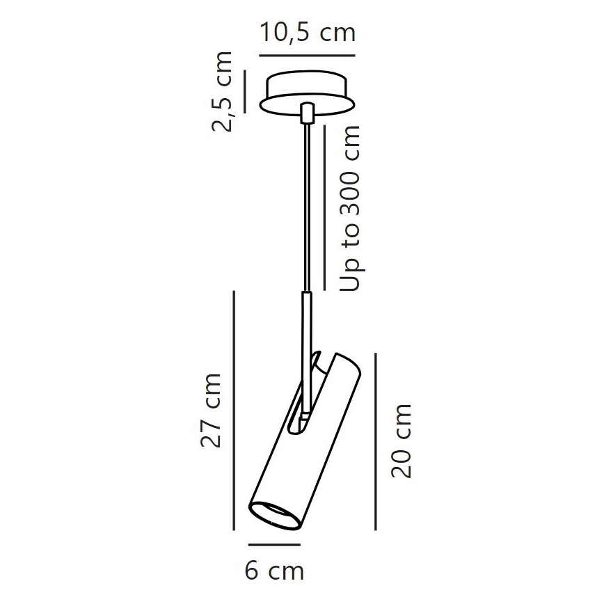 DFTP by Nordlux - Пендел MIB 1xGU10/8W/230V черен