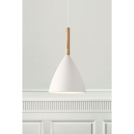 DFTP by Nordlux - Пендел PURE 1xE27/40W/230V Ø 20 см бял/пепел