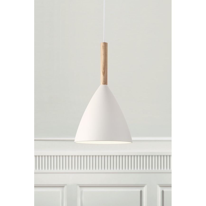 DFTP by Nordlux - Пендел PURE 1xE27/40W/230V Ø 20 см бял/пепел