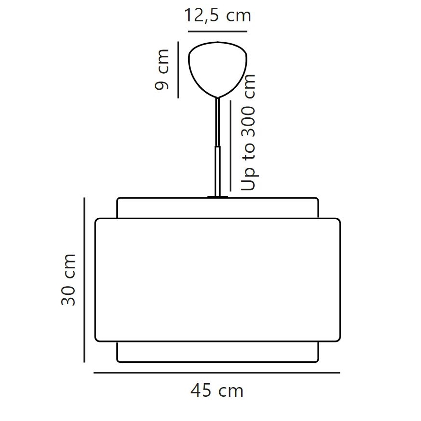 DFTP by Nordlux - Пендел TAKAI 1xE27/25W/230V