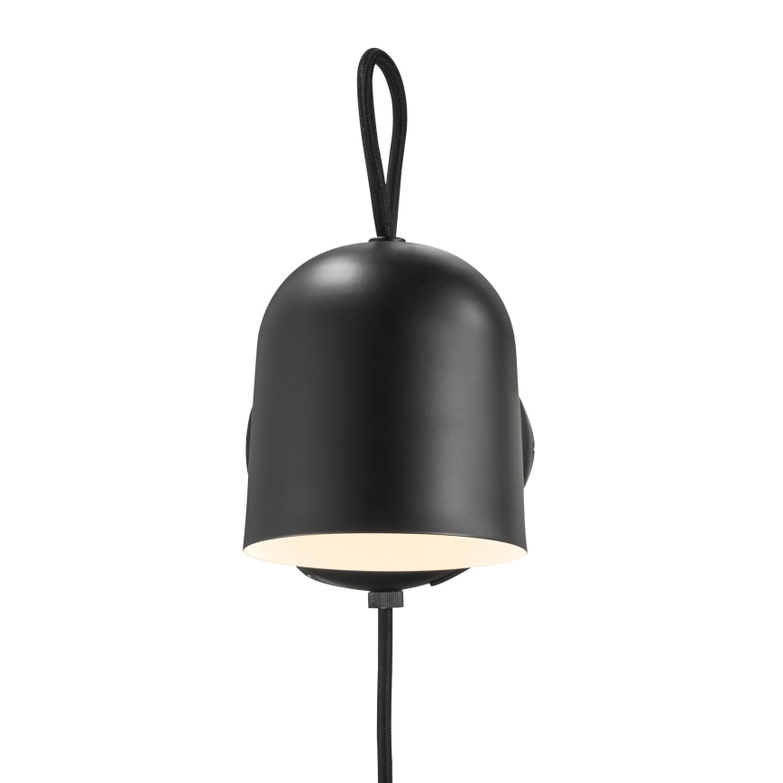 DFTP by Nordlux - Спот аплик с USB port ANGLE 1xGU10/25W/230V черен