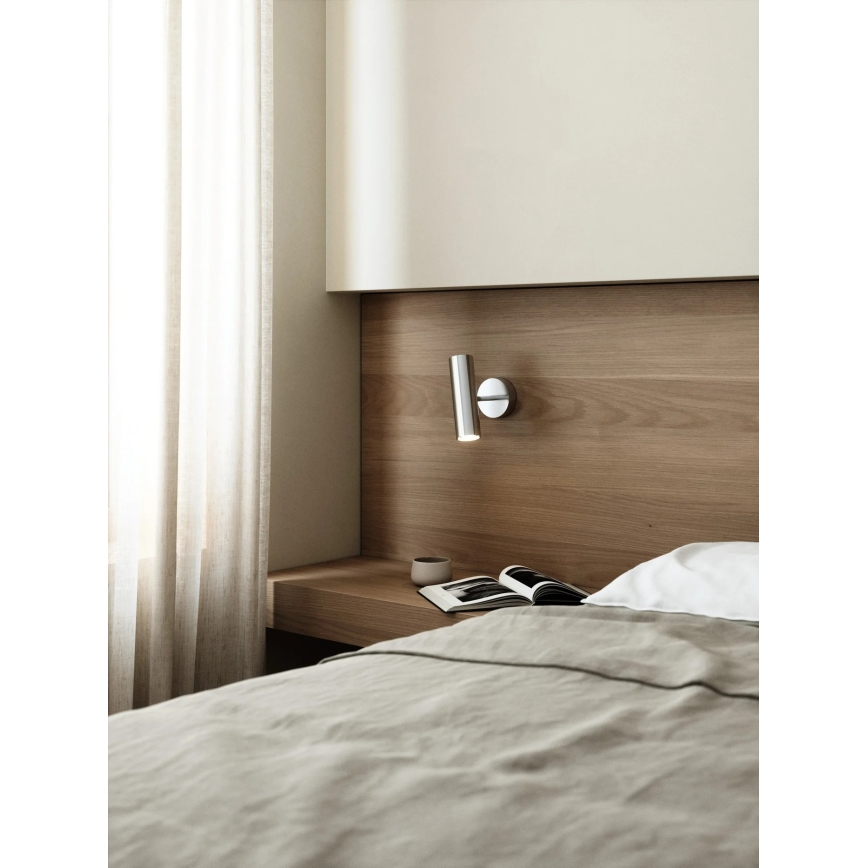 DFTP by Nordlux - Стенно осветително тяло MIB 1xGU10/20W/230V блестящ хром