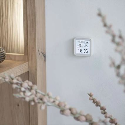 Дигитален смарт термометър GoSmart 3xAAA Tuya бял